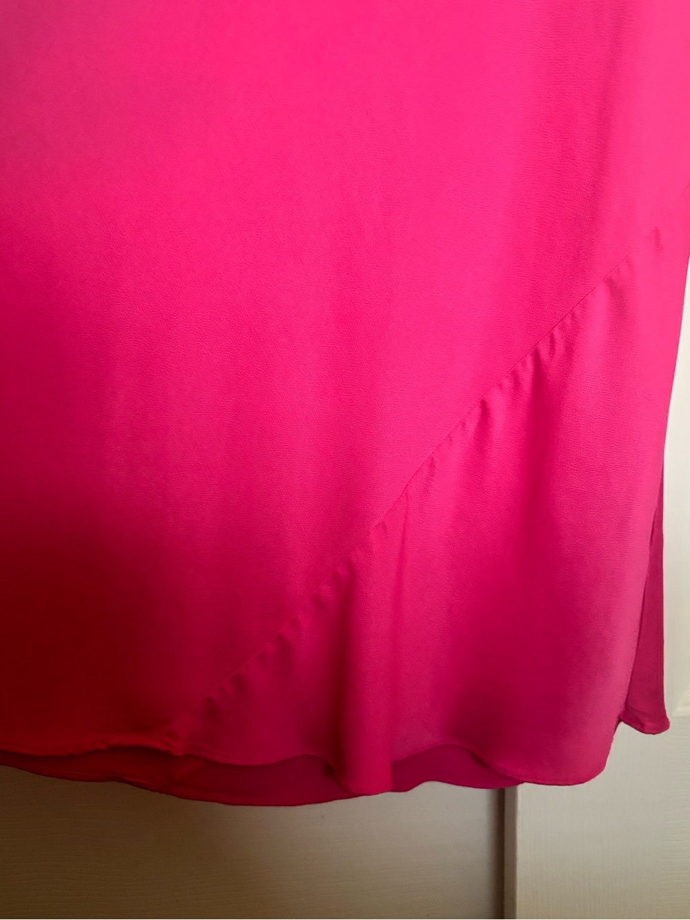 Aritzia Fuchsia Slip Midi Dress with Cowl Neck - Picture 3 of 7